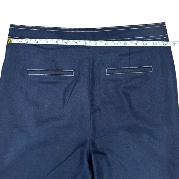 J.Crew High Waisted Peyton Wide Leg Sailor Pants Size 10 EUC Cropped - Picture 9 of 10